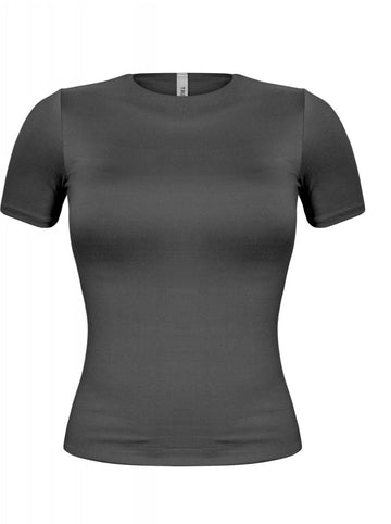 Second Skin Round Neck Short Sleeve Top - The Active Avenue